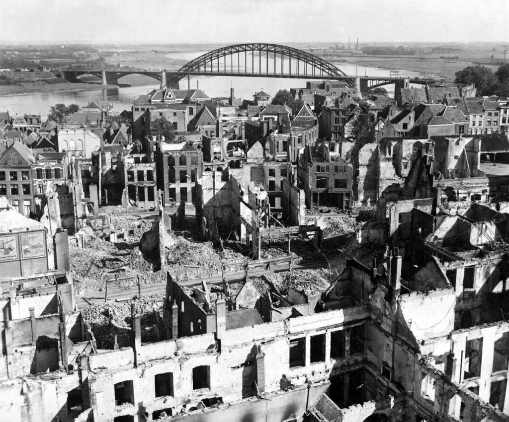 Nijmegen destroyed after the mistaken bombing run