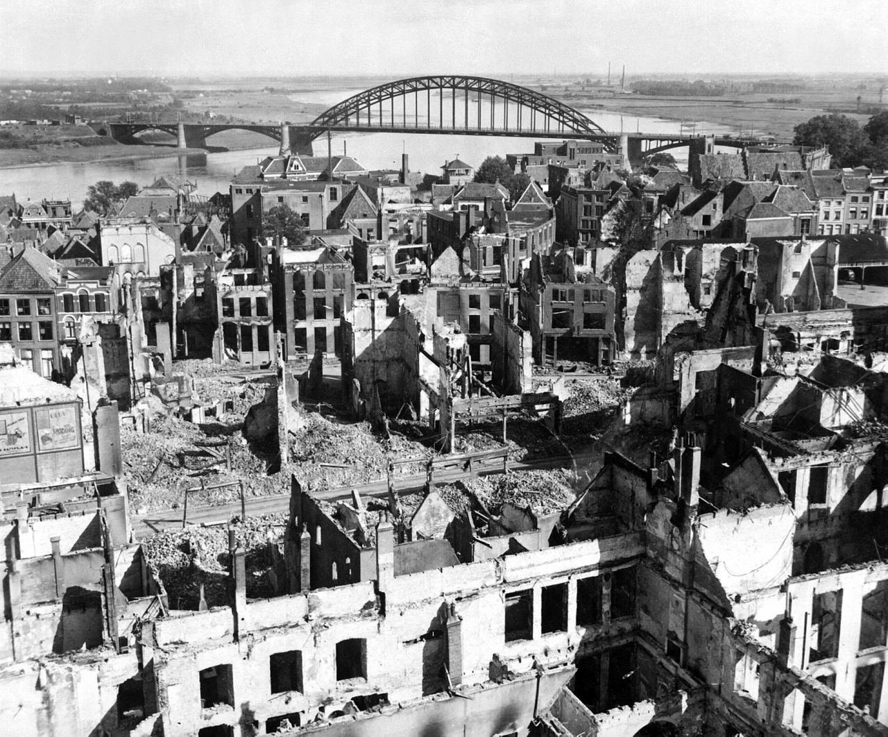 Nijmegen destroyed after the mistaken bombing run